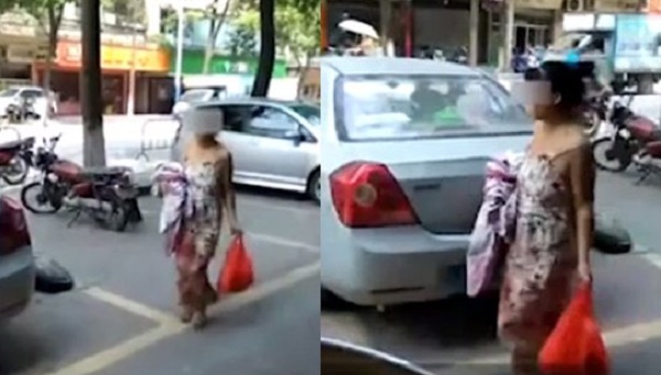 Người phụ nữ đẻ rơi con rồi tự bế con đi bộ về nhà.