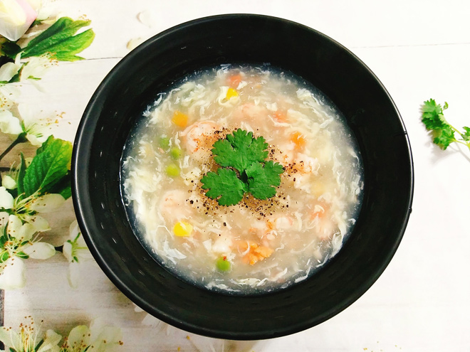 Cách nấu súp tôm ngon đậm vị