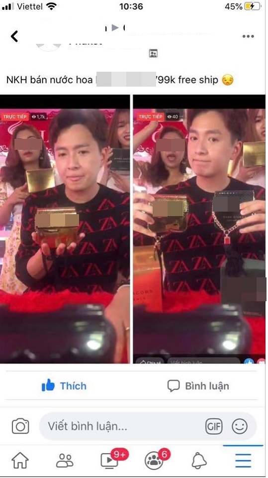 Mới đây, dân mạng rần rần truyền tay nhau đoạn livestream bán hàng online của Ngô Kiến Huy cùng những người đẹp lạ mặt về dòng sản phẩm nước hoa của một nhãn hiệu với mức giá 799k. Đi kèm với mức giá đó, nam ca sĩ cho biết khách hàng sẽ được miễn phí chi phí vận chuyển. Điều đáng chú ý nhất đó là ở dưới phần bình luận rất nhiều dân mạng thi nhau tố nam ca sĩ bán hàng kém chất lượng, lừa đảo lòng tin của người hâm mộ để kiếm thêm thu nhập.