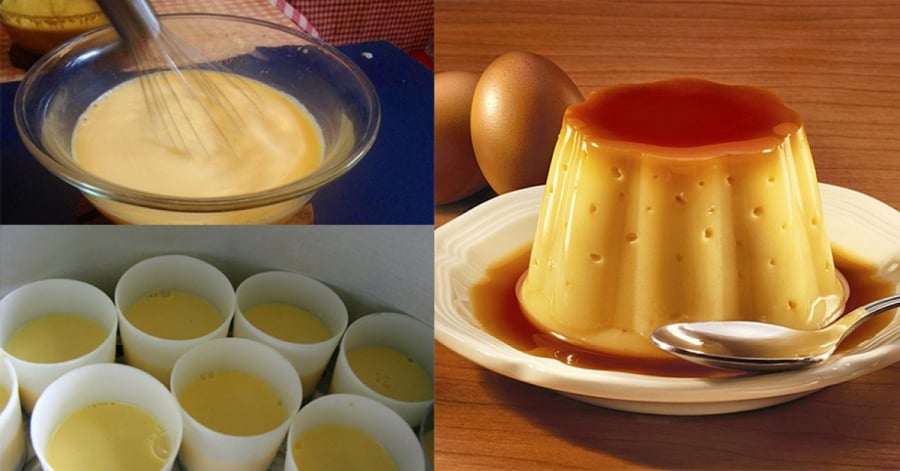 Cách làm bánh flan ướt mịn tại nhà