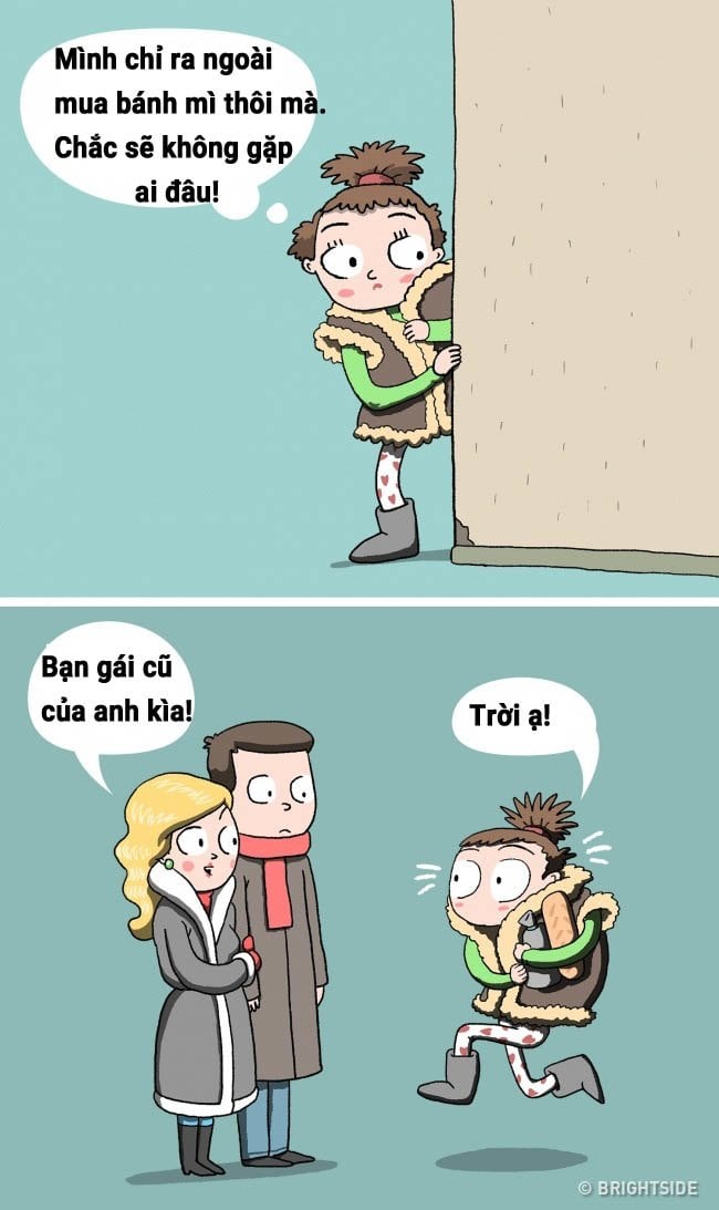 Thật tệ khi người yêu cũ hoặc bạn gái mới của anh ta lại xuất hiện một cách 