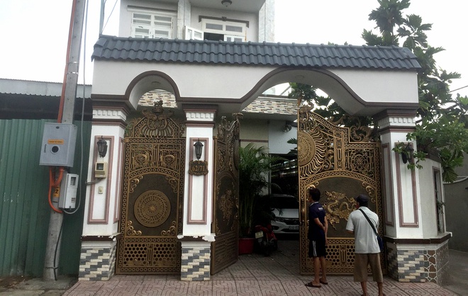 Ngôi nhà nơi xảy ra vụ án mạng khiến một người đàn ông tử vong. Ảnh: Thái Linh.