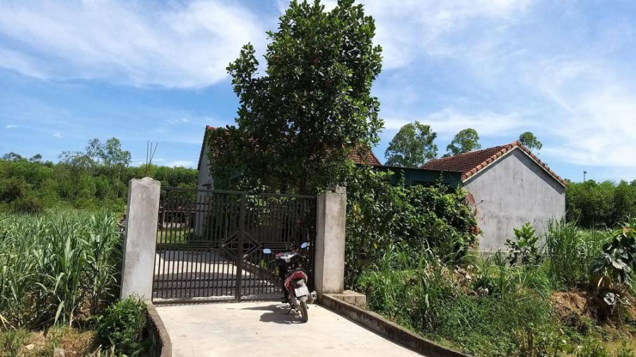 Nhà của nghi can Hoàng (Ảnh: Báo Giao thông)