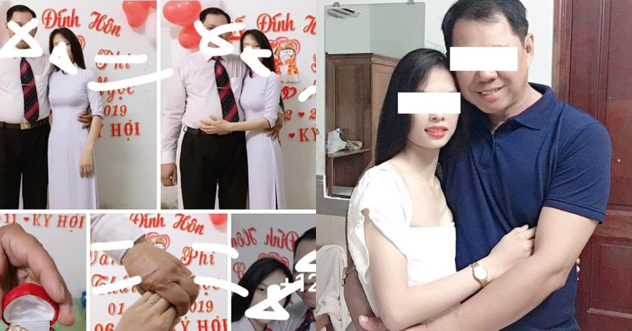 Hình ảnh của cặp đôi được chia sẻ trên mạng xã hội.