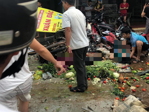 Nhiều người đi chợ buổi sáng và gặp nạn.