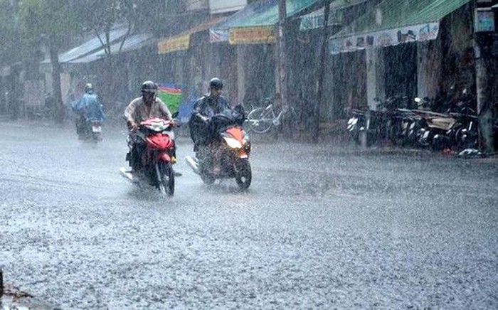 Do ảnh hưởng của bão số 1 trên Biển Đông, các khu vực  Bắc Bộ, Bắc Trung Bộ có khả năng cao xuất hiện mưa dông