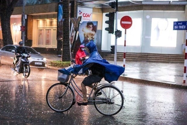 Khu vực Bắc Bộ và Bắc Trung Bộ có mưa to và dông