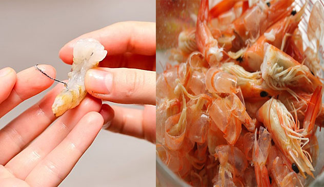 Tôm sống trong nước nên không thể tránh khỏi nguy cơ nhiễm ký sinh trùng, vì thế khi ăn tôm nên bỏ một số bộ phận tôm để tránh rước bệnh.