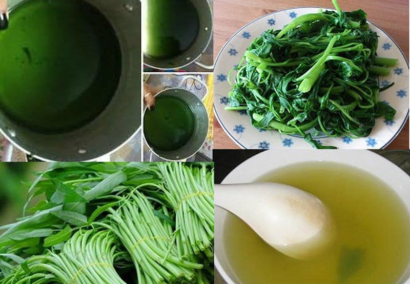 Vắt chanh thấy nước luộc rau có màu này đổ ngay