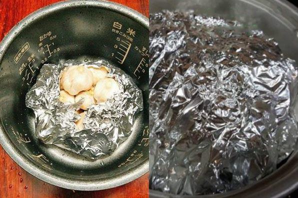 Làm tỏi đen bằng nồi cơm điện.