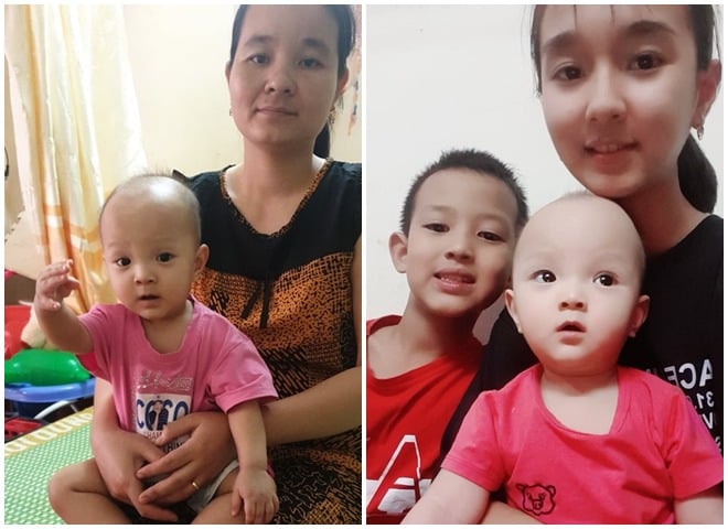 4 mẹ con chị Huệ (Ảnh NVCC)