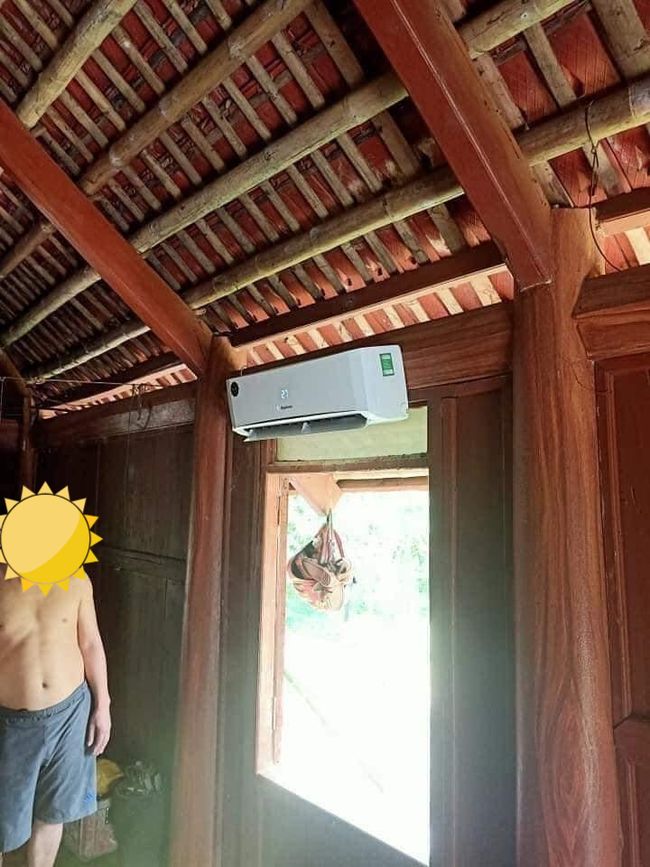 Bật điều hòa nhưng vẫn phải mở cửa cho thoáng mát.
