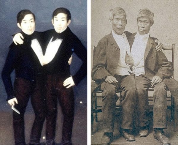 Đến năm 1829, hai anh em Chang và Eng theo một thương gia người Anh tên là Robert Hunter rời khỏi quê nhà để đi biểu diễn khắp nơi.