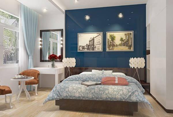 Không nên đặt giường ngủ thẳng cửa chính