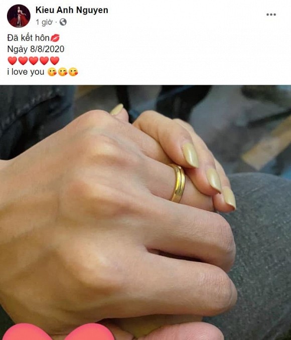 NSƯT Kiều Anh bất ngờ tuyên bố đã kết hôn.