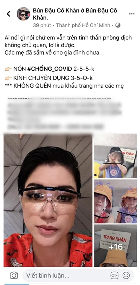 Mới đây, Trang Trần đăng bài bán kính, nón chống dịch và bị nghi đội giá cao ngất ngưởng khiến cư dân mạng tranh cãi gay gắt. Bài đăng của cô thu hút sự chú ý, điều đáng nói là có vô số mặt hàng có thiết kế tương tự được rao bán trên mạng với giá rẻ hơn nhiều. Có nơi chỉ bán khoảng 75.000 đồng/mũ và 40.000 đồng/1 chiếc kính, có nơi chỉ bán 10.000 đồng/1 kính. Điều này khiến cựu mẫu bị một số người chỉ trích. Dù vậy vẫn có ý kiến cho rằng có thể kính Trang Trần bán được làm từ chất liệu xịn hơn nên bán giá cao hơn.