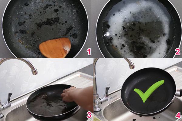 Cách làm sạch xoong nồi bằng muối