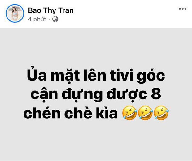 Chưa ai kịp thắc mắc gì, Bảo Thy đã lên mạng giải thích.