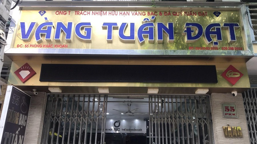 Tiệm vàng nơi xảy ra vụ trộm