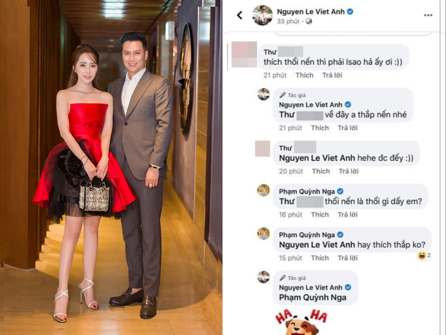 Vừa qua, Việt Anh chia sẻ các hình ảnh về không gian sống mới. Tuy nhiên, dưới bài viết, bình luận của Quỳnh Nga tỏ ý không thoải mái với một tài khoản mạng được chú ý nhất. Nhiều khán giả cho rằng hành động của cô đang ngầm khẳng định chuyện tình cảm với Việt Anh. Giữa nghi vấn của khán giả, Quỳnh Nga đã lên tiếng cho biết những gì cô tương tác với Việt Anh mới đây chỉ hàm ý trêu đùa. Thậm chí, cô không nghĩ mọi người lại nhận xét theo hướng khác và đẩy câu chuyện đi xa. Để tránh hiểu lầm, Việt Anh đã ẩn bình luận.