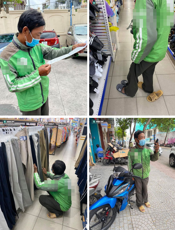 Hình ảnh Trúc Phương cùng chú xe ôm đi mua sắm (Ảnh: Soha)