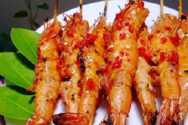 Món tôm nướng muỗi ớt ngon mỗi ngày