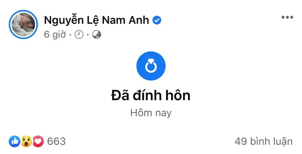 Mới đây, Nam Anh - chị gái Nam Em khiến dân tình được phen bất ngờ khi thông báo trạng thái 