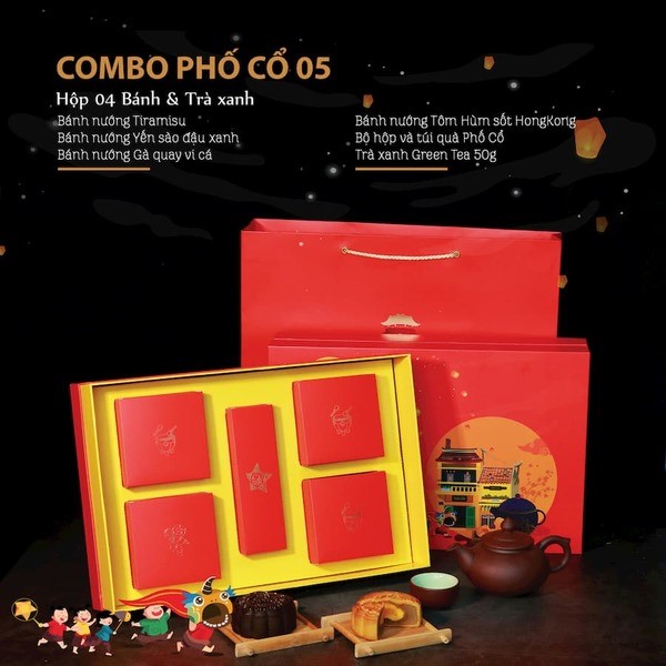 Combo bánh Trung thu Phố Cổ (Hình ảnh: Hội An Mooncake).