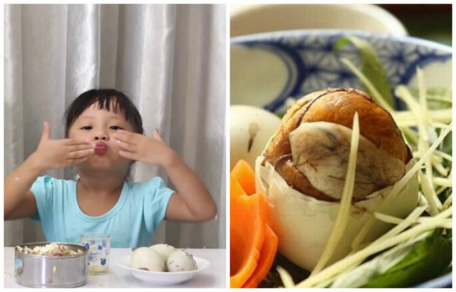 Không cho trẻ dưới 1 tuổi ăn trứng vịt lộn