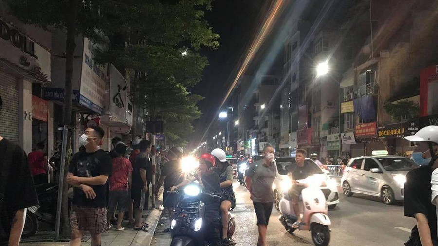 Đối tượng Kiên đã nhanh chóng bỏ trốn khỏi phố Tôn Đức Thắng