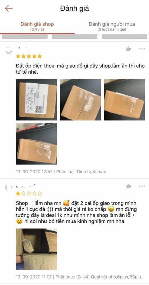 Cô nàng ngay lập tức phản hồi lại shop và cảnh báo với mọi người
