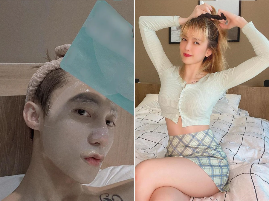 Thiều Bảo Trâm - Sơn Tùng bị soi ra những chi tiết tương đồng trong phòng ngủ. Khi Sơn Tùng đăng hình ảnh đắp mặt nạ tại phòng ngủ thì fan đã có cơ hội zoom kỹ và thấy có nhiều cái giống phòng ngủ của Thiều Bảo Trâm. Đó là đầu giường chất liệu gỗ với màu sắc tương đồng, bức tường trong phòng ngủ cũng mang màu sắc xêm xêm. Fan còn nghi ngờ chiếc gối của cả hai y hệt nhau. Nhiều người cho rằng cặp đôi yêu nhau nên sắm nội thất cũng phải theo cặp hoặc đã về sống chung một nhà.