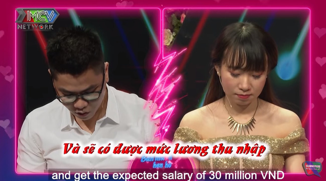 Mong muốn của Tiểu Thúy ở bạn trai là có thu nhập 30 triệu/tháng