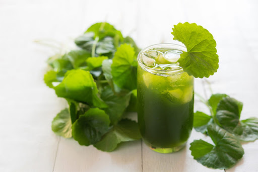 Nước ép rau má giúp hạ nhiệt tốt