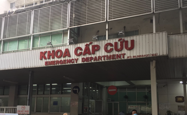 Bệnh viện Chợ Rẫy, nơi anh Quang đang cấp cứu.    