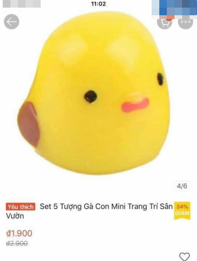 Sản phẩm có giá khá rẻ và được quảng cáo là có 5 con.