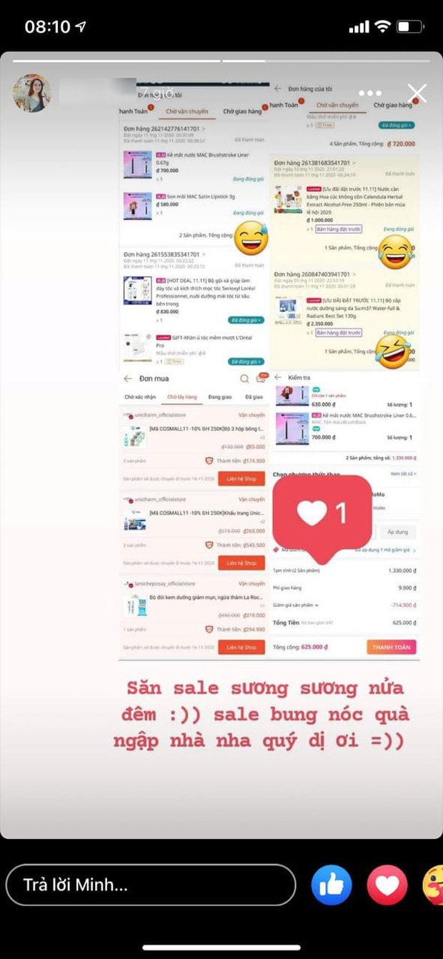 Săn sale sương sương thôi mà đồ cũng nhiều ngập nhà.