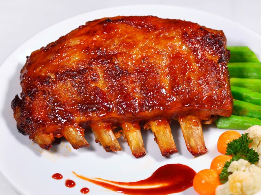 sườn nướng ngũ vị hương thơm ngon