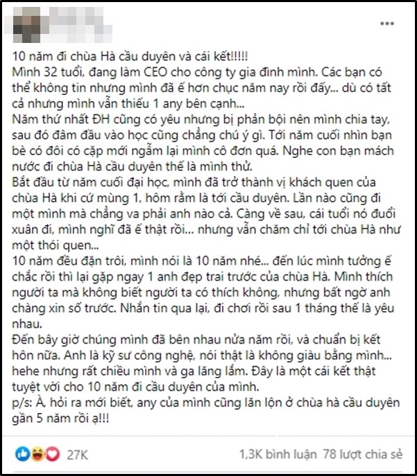 Nữ CEO kể về câu chuyện của mình trên mạng xã hội