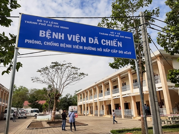 Bệnh viện dã chiến Củ Chi nơi nam tiếp viên đang điều trị (Ảnh: Vnexpress)