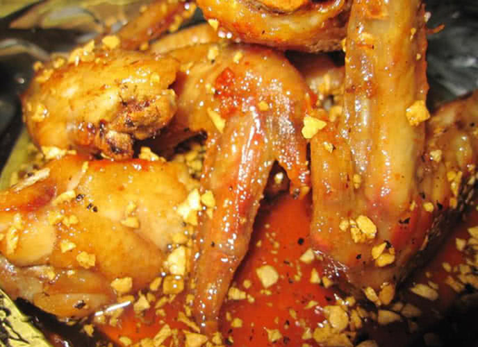 Món cánh gà om nước dừa tươi ngon