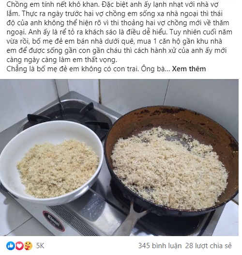 Bài chia sẻ của người vợ    