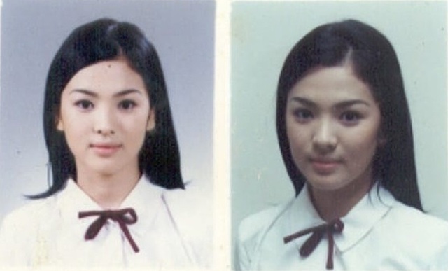 Bức ảnh thẻ khi cô mới chỉ là nàng nữ sinh trung học nhưng đã toát lên thứ khí chất minh tinh mà chỉ ngàn người mới có 1