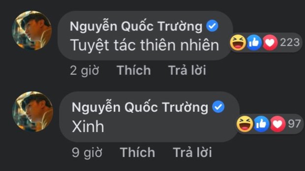 Bảo Anh tung ảnh khoe body nuột nà, vòng 1 lấp ló, sexy ngút ngàn. Dưới ảnh là 2 bình luận của Quốc Trường: 