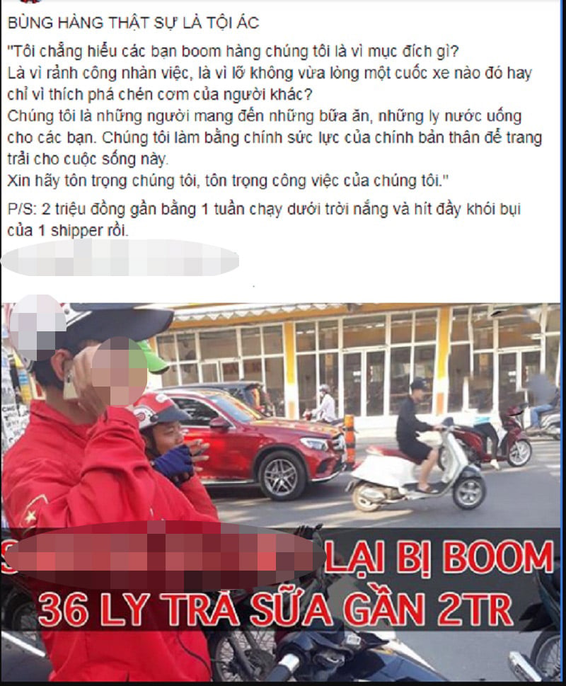 Một nam shipper bức xúc khi bị khách hàng 