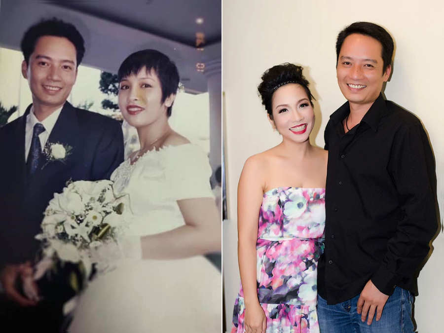 Hôm qua, diva Mỹ Linh chia sẻ ngày kỷ niệm 23 năm về chung nhà với nhạc sĩ Anh Quân. 