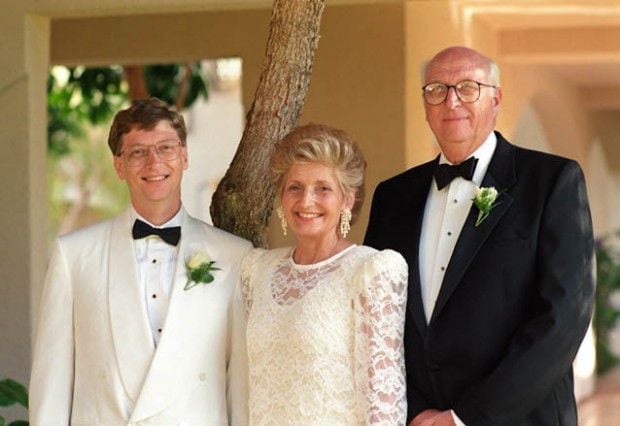 Bill Gates và cha mẹ.