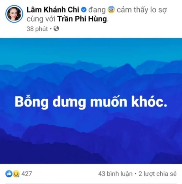 Lâm Khánh Chi bất ngờ đăng tải một dòng trạng thái với mục đích thông báo tình hình hiện tại. Nhưng điều khiến ai cũng hoang mang đó là cô lại thể hiện tâm trạng buồn chán trước thềm năm mới với 4 chữ: 