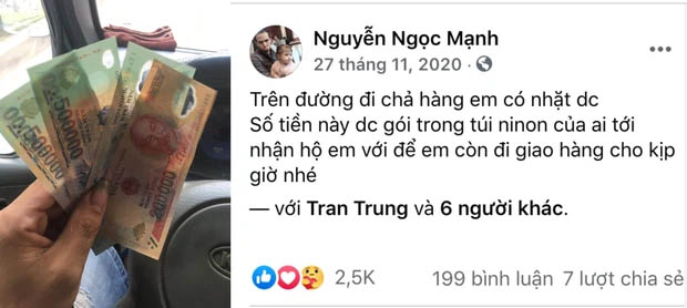 Sau một đêm, anh Mạnh trở thành 