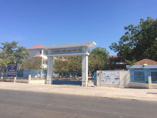 Trường Tiểu học  Phú Tài nơi xảy ra sự việc (Ảnh: Dân trí)